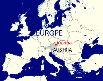 karta europe austrija Vienna Hostel Ruthensteiner | Vienna's best Hostel since 1968! karta europe austrija